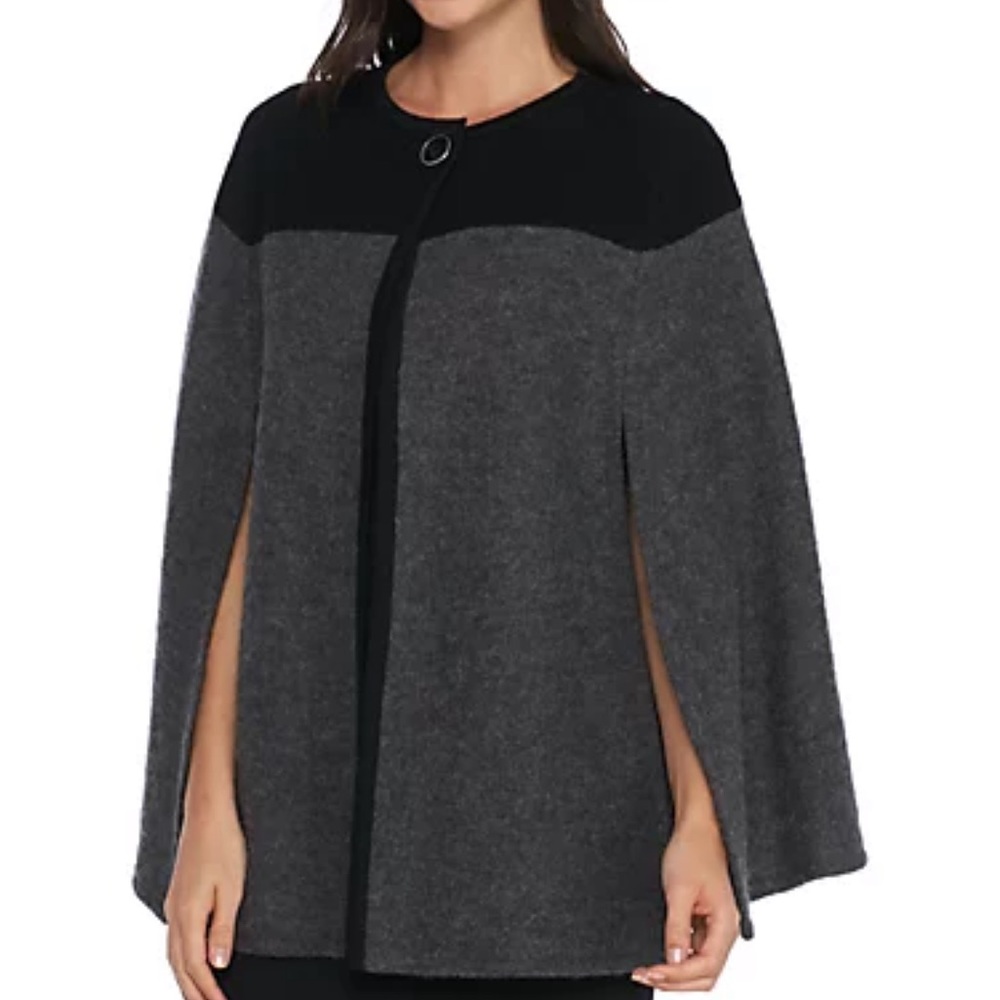NWT Kasper Vintage Bordeaux Cape sz